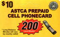 Astca Prepaid Cell Phonecard