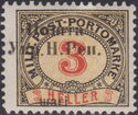 Postage Due stamp with overprint