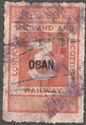 OBAN overprint on LMS Parcel stamp