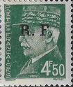 Marshall Petain overprint R.F.