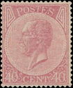 King Leopold I in Profile. Perforation 15
