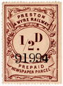 Prepaid Newspaper Parcel Stamps ½d
