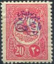 Overprint on Ottoman Empire stamp