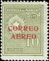 Stamps and types of 1927-28 surcharged in red