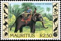 Darwin riding on an Asian Elephant (Elephas maximus)