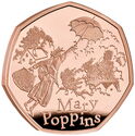 50 Pence (Mary Poppins - Gold)