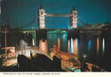 Tower Bridge and the River Thames, London, by night