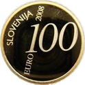 100 Euro (250th Birth anniversary of poet Valentin Vodnik)