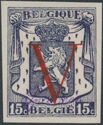 Small Coat of Arms Overprinted 'V'