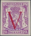 Small Coat of Arms Overprinted 'V'