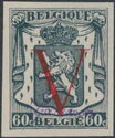 Small Coat of Arms Overprinted 'V'