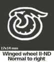 Numeral - Wmk. winged wheel 2, perf. 11¼x13¼