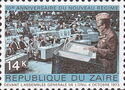President Mobutu addressing UN Gen. Assembly, Oct. 1974