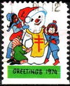 Greetings Children with Snowman