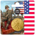 ¼ Euro (80 Years of European Victory Day - American Soldier)