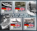 Aircraft Carrier HMS Eagle sunk by German Submarine U-73