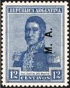 José Francisco de San Martín (1778-1850), ovpt. "M.A."