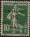 Type Semeuse overprint and Syrian surcharge