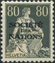 Helvetia with Sword (SDN overprint)