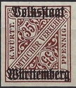 Overprint Volksstaat