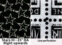 Post Rider - Wmk. stars III 25° - Line Perforation