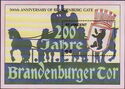 200th Anniversary of Brandenburg Gate