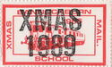 "XMAS 1989" overprint on 1986 Locomotives