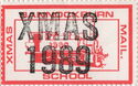 "XMAS 1989" overprint on 1986 Locomotives