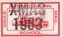 "XMAS 1989" overprint on 1986 Locomotives