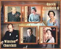 Winston Churchill and Queen Elizabeth II