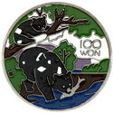 100 Won (Black bear)