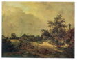 Jacob van Ruisdael. Peasant Houses in the Dunes. 1647