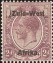 King George V, overprinted in Afrikaans