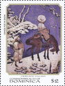 "Horseman in Snow" (detail)