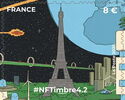 NFTimbres 4.2 : The Eiffel Tower (Tower in Silver)