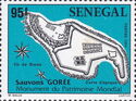 Map of Gorée Island Fortifications