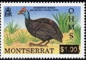 Helmeted Guineafowl - Overprinted and Surcharged