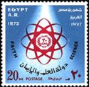 20th Anniversary - Atom Symbol "Faith and science"