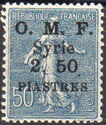 Type Semeuse overprint and Syrian surcharge