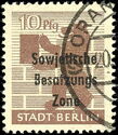 Overprint: Sowjetische Besatzungs Zone