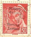 Overprint on Mercury, without POSTES