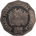 2 Bolivianos (Bicentennial of the Bolivian Independence)