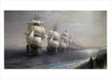 Ivan Aivazovsky (1817-1900). Review of the Black Sea Fleet in 1849. 1886