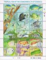 Mini Sheet of 18 Stamps - Marine Life