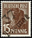 American-British-Soviet Occ. (Trizone) Mi: 948 - overprinted