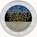 2 Euro (Centenary of the Tartu Peace Treaty. Coloured 10)