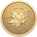 10 Dollars (Gold Fractional Maple leaf 100th Birthday of Queen Elizabeth II 2026)
