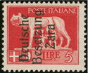 Italian Stamp Overprinted Deutsche Besetzung Zara
