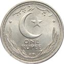 1 Rupee (Star right of Moon)