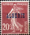 Type Semeuse - overprinted "ALGERIE"